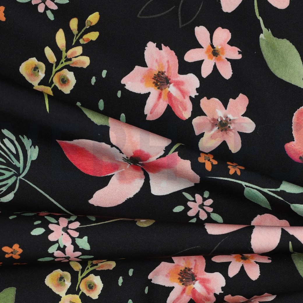 SOFTSHELL DIGITAL FLOWERS BLACK #3