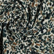 LINEN JERSEY DIGITAL LEOPARD PRINT GREEN (thumbnail) #3