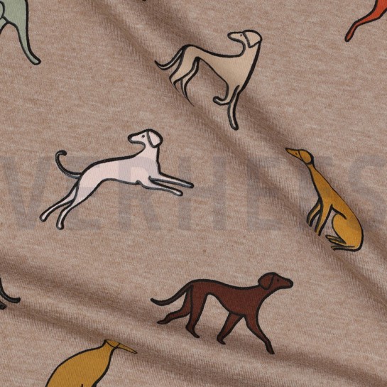 JERSEY MELANGE HUNDE TAUPE #7