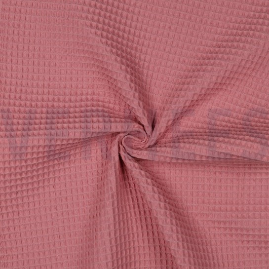 COTON NID D'ABEILLE ROSE POUDRÉ #7