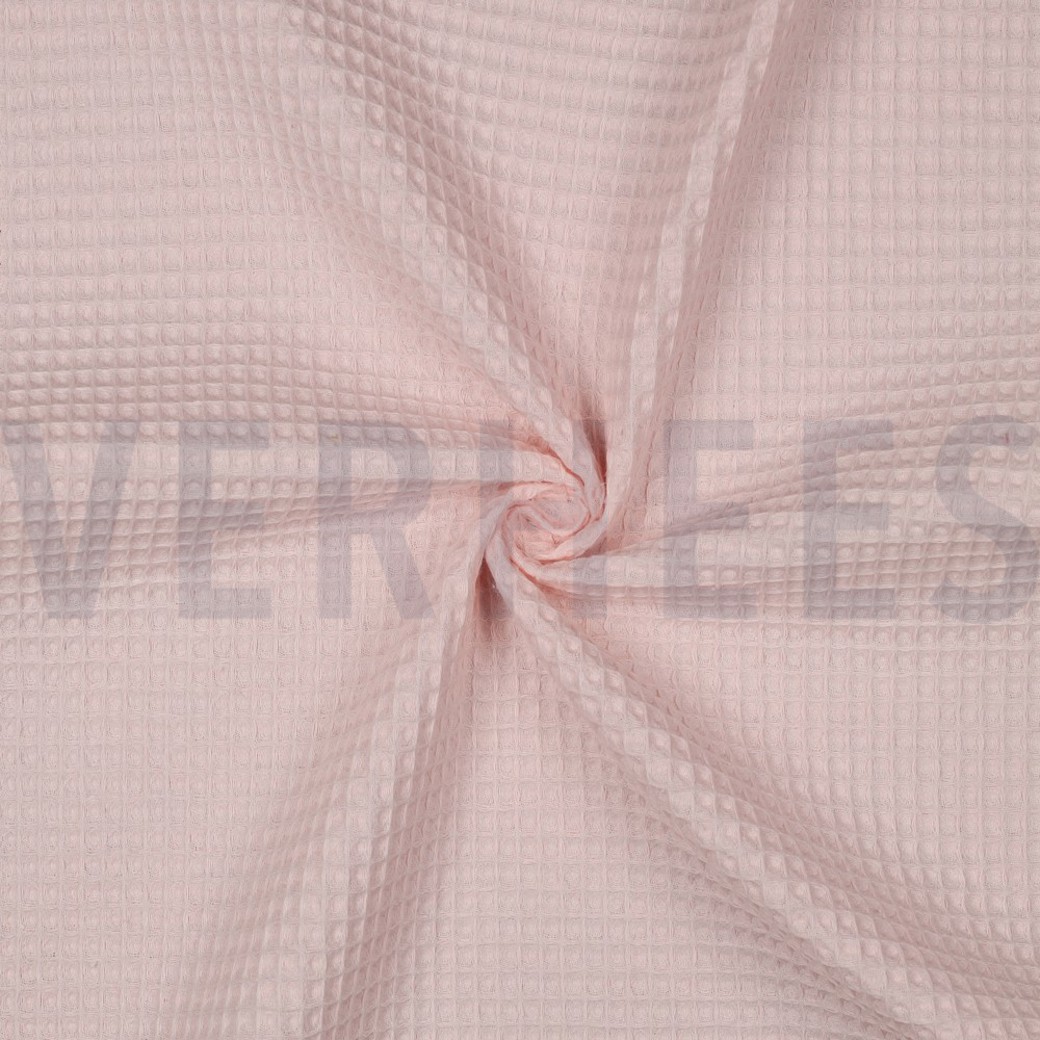 COTTON WAFFLE LIGHT ROSE #3