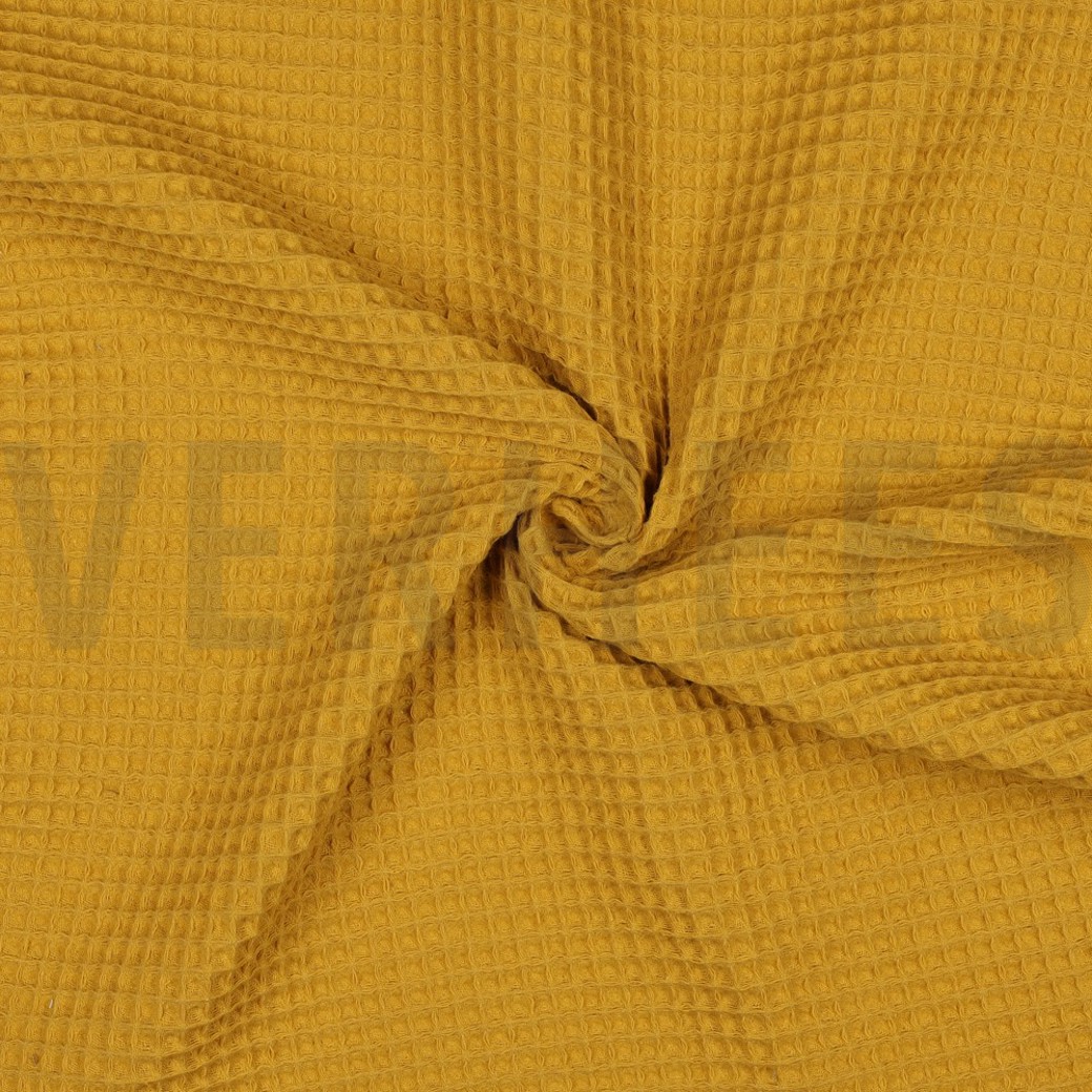COTTON WAFFLE OCHRE #3