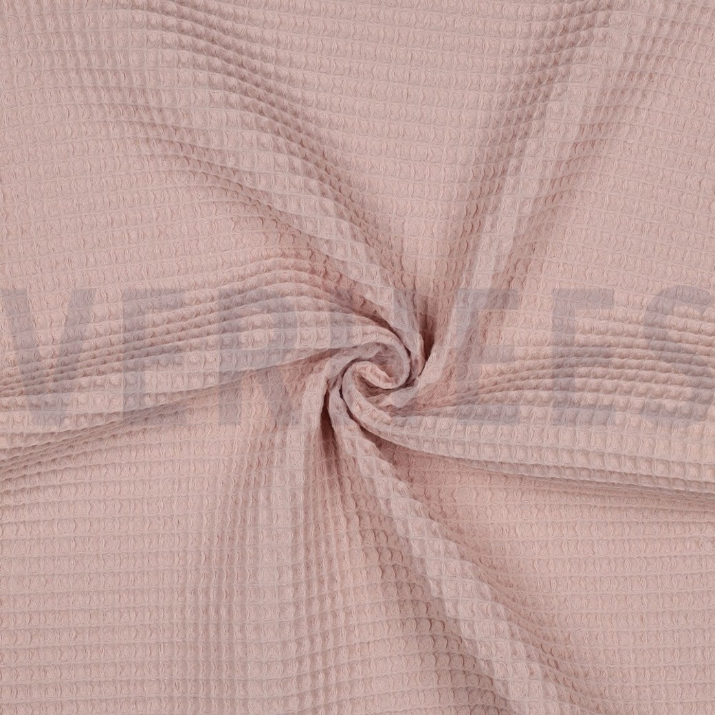 COTTON WAFFLE BLEACHED ROSE #3