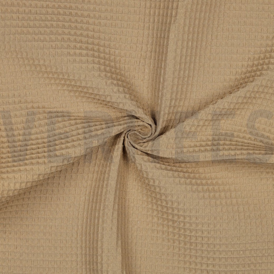 COTTON WAFFLE LIGHT SAND #3