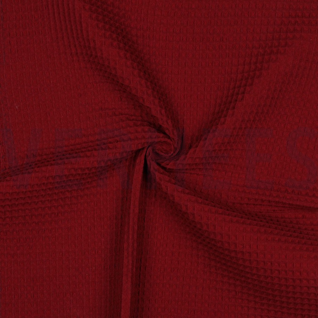 COTTON WAFFLE BORDEAUX #3