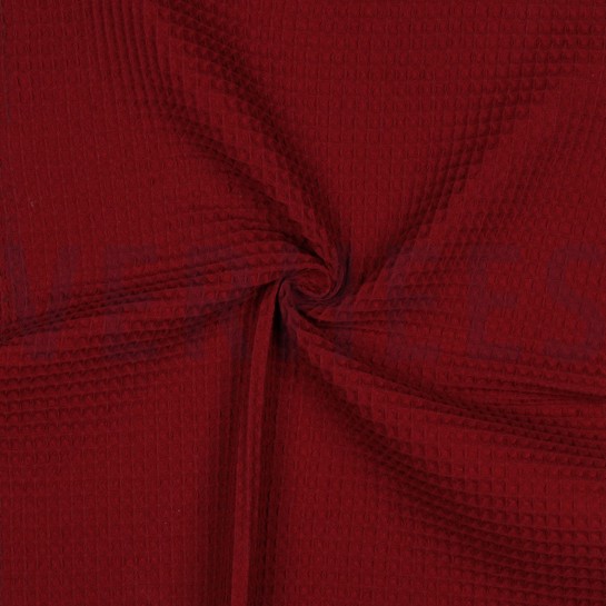 COTTON WAFFLE BORDEAUX #7