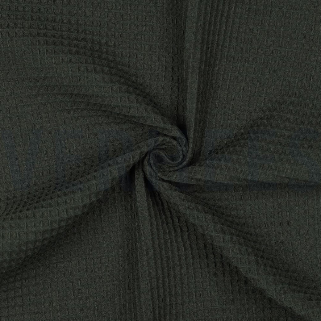 COTTON WAFFLE ARMY GREEN #3