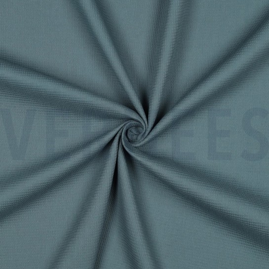 BAUMWOLLE MINI-WAFFELPIQUÉ OZEANGRÜN #7