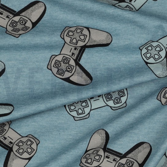 JERSEY MELANGE GAMECONTROLLERS SMOKE BLUE #7