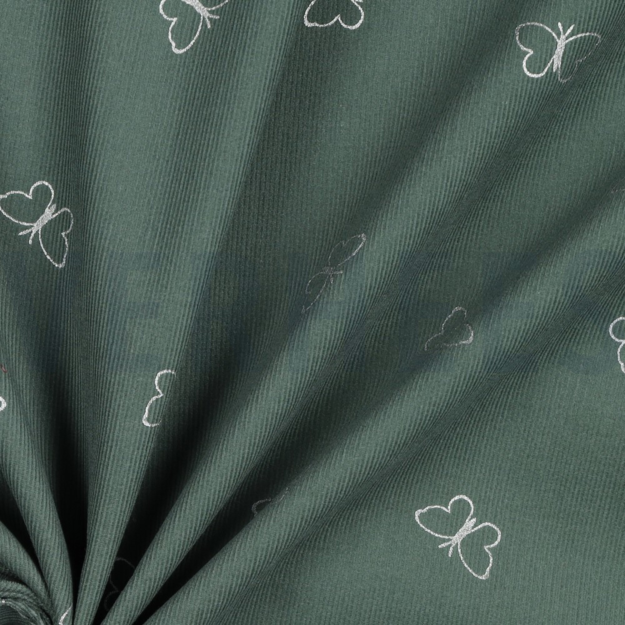 BABYCORD GLITTER BUTTERFLIES SAGE (high resolution) #3