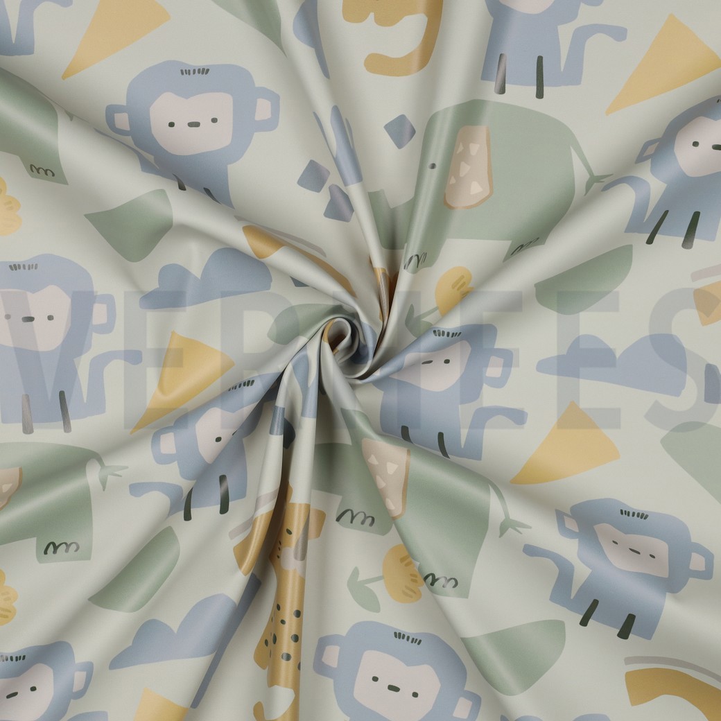 RAINCOAT SAFARI ANIMALS ECRU #3