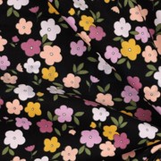 BABYCORD SMALL FLOWERS BLACK (thumbnail) #3