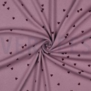 RIB JERSEY HEARTS MAUVE (thumbnail) #3