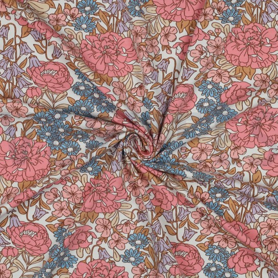 JERSEY FLOWERS OFF-WHITE #7