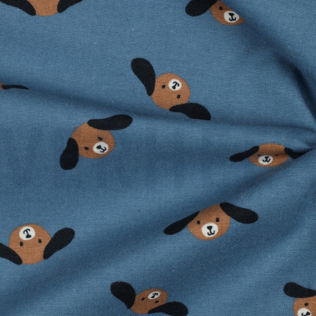 FLANNEL DOGS BLUE SHADOW #3