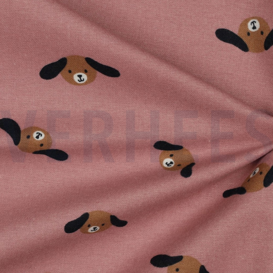 FLANNEL DOGS OLD ROSE #3