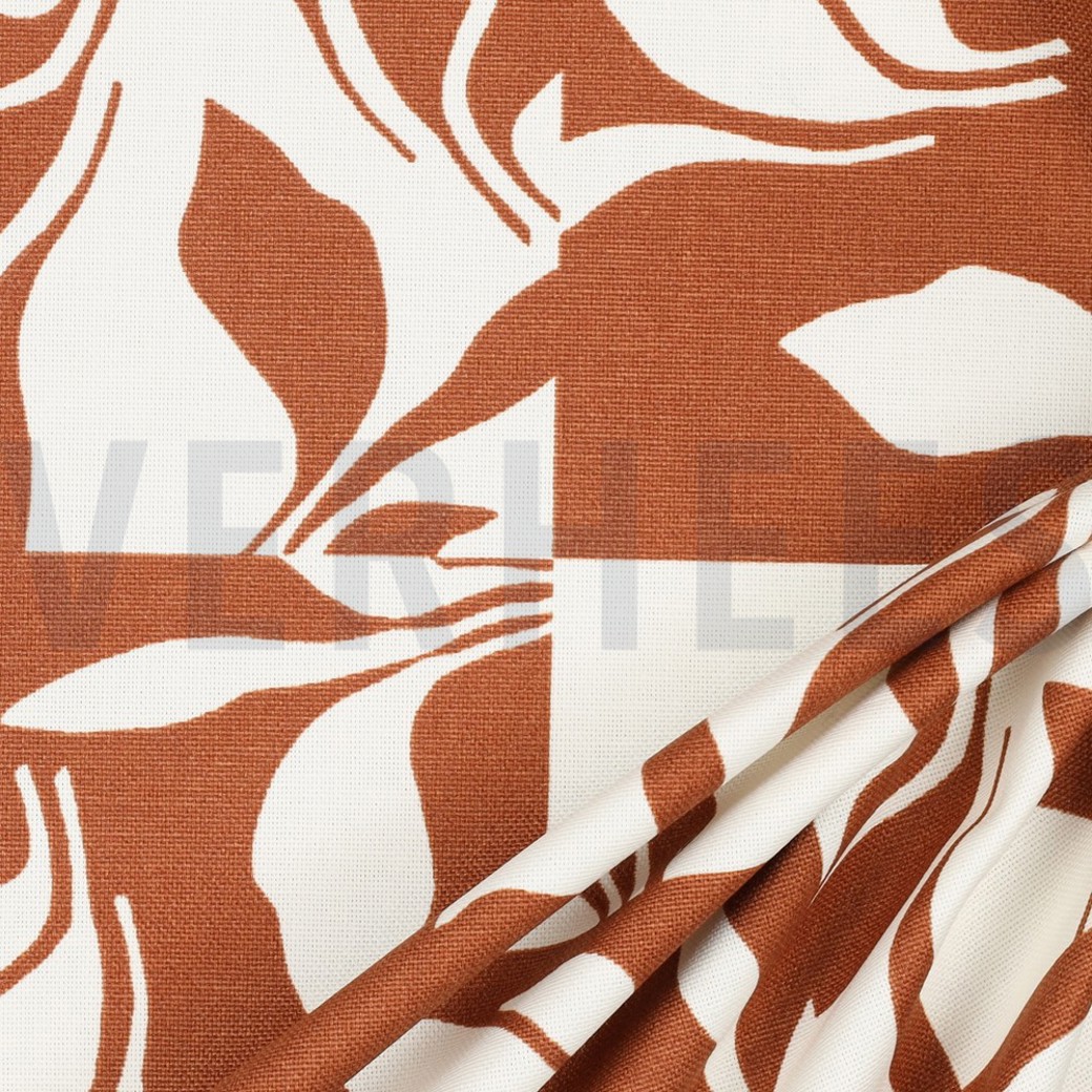 CANVAS ABSTRACT LEAVES HAZEL #3