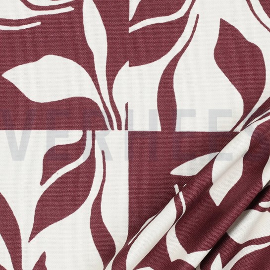 CANVAS ABSTRAKT BLÄTTER BEERE #7