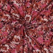 JERSEY DIGITAL FLOWERS DARK RED (thumbnail) #3