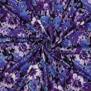 JERSEY DIGITAL FLOWERS NAVY (thumbnail) #3