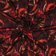 JERSEY DIGITAL FLOWERS BORDEAUX (thumbnail) #3