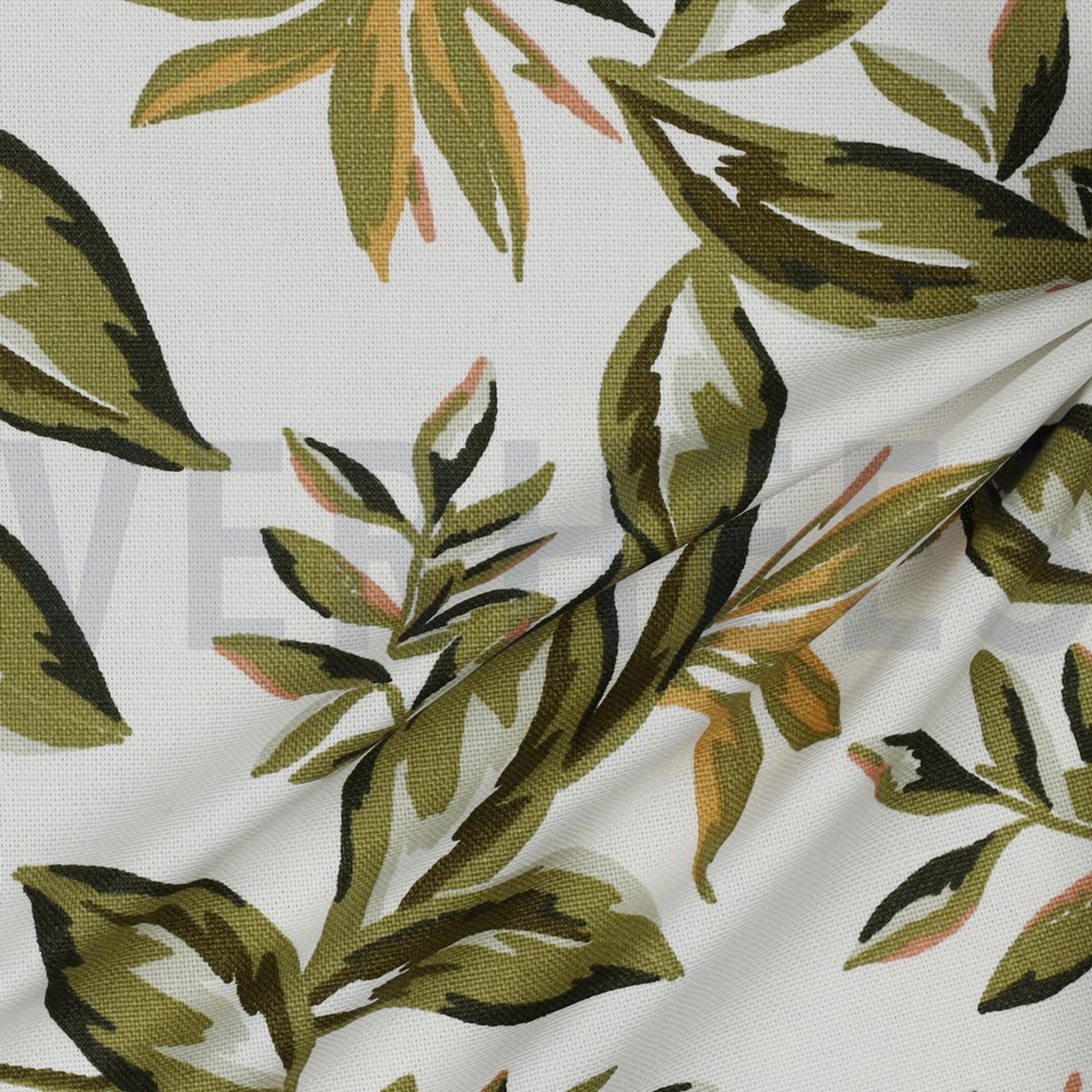 CANVAS LEAVES OFF WHITE (high resolution) #3