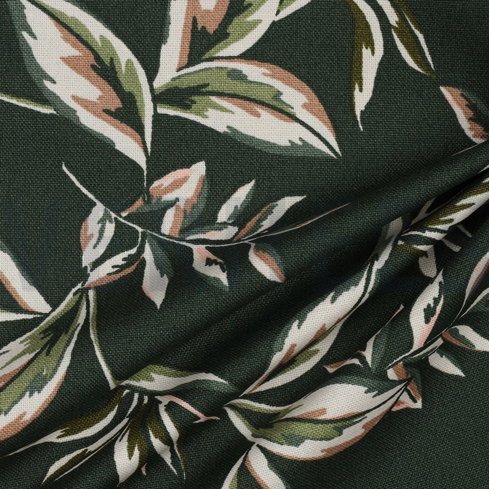 CANVAS LEAVES DARK GREEN (high resolution) #3