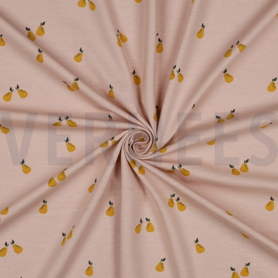 JERSEY GOTS FRUITS LIGHT MAUVE #7