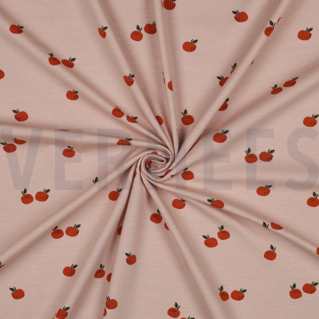 JERSEY GOTS FRUITS LIGHT MAUVE #3
