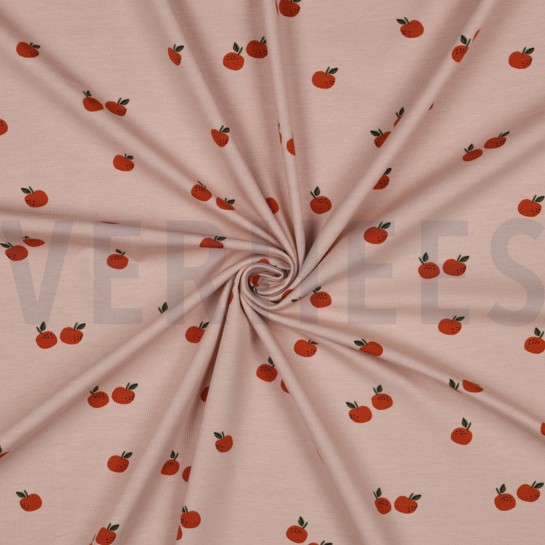 JERSEY GOTS FRUITS LIGHT MAUVE #7