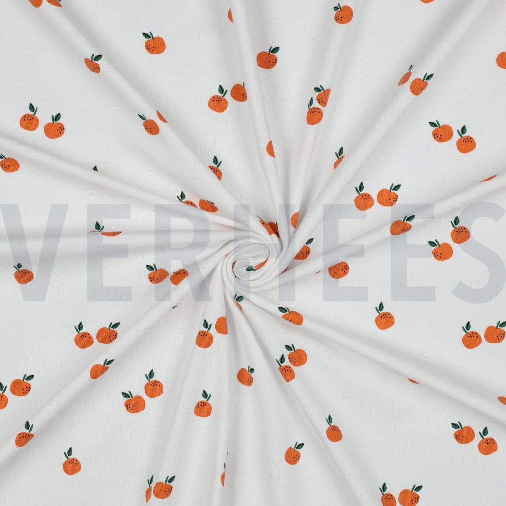 JERSEY GOTS FRUITS WHITE #3