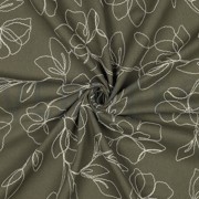 LINEN VISCOSE EMBROIDERY FLOWERS PICKLE (thumbnail) #3