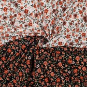 JERSEY GOTS DIGITAL FLOWERS WHITE / PEACH (thumbnail) #3