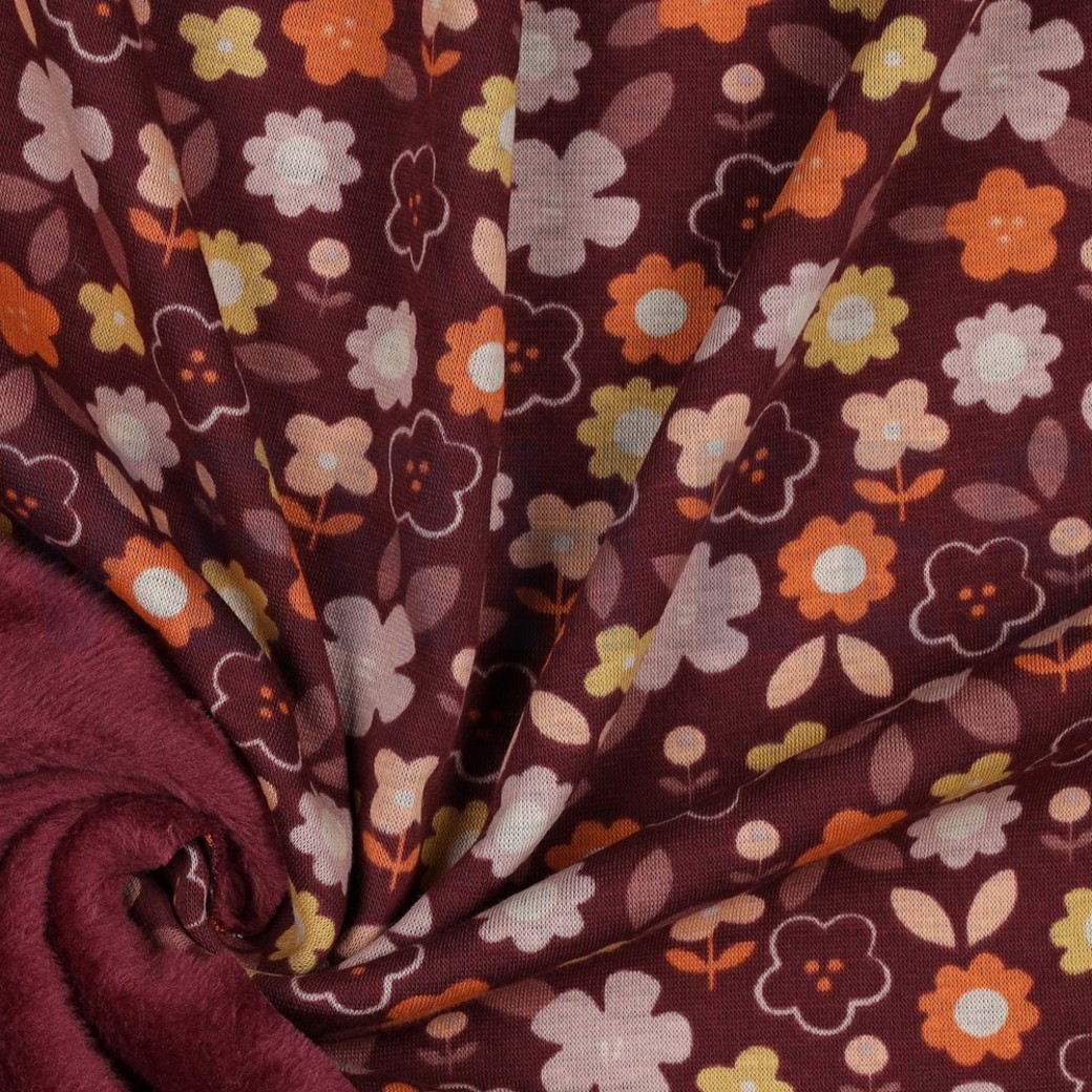 PURRING FUR FLOWERS AUBERGINE #3