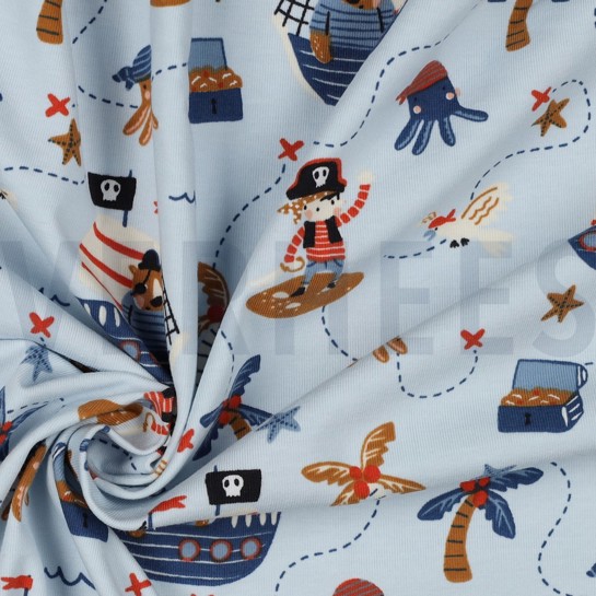 JERSEY PIRATEN HELLBLAU #7