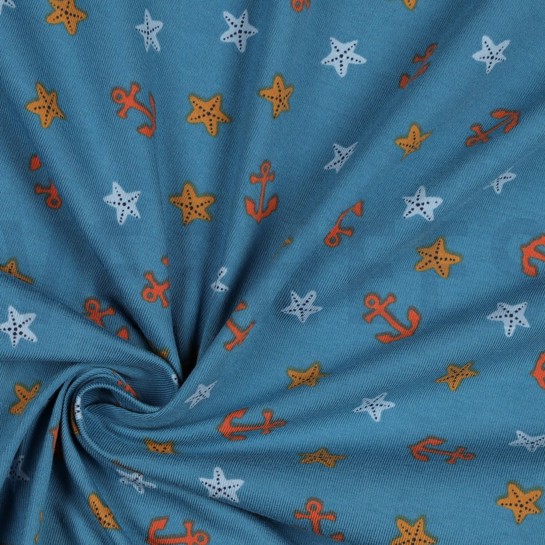 JERSEY PIRATEN JEANSBLAU #7