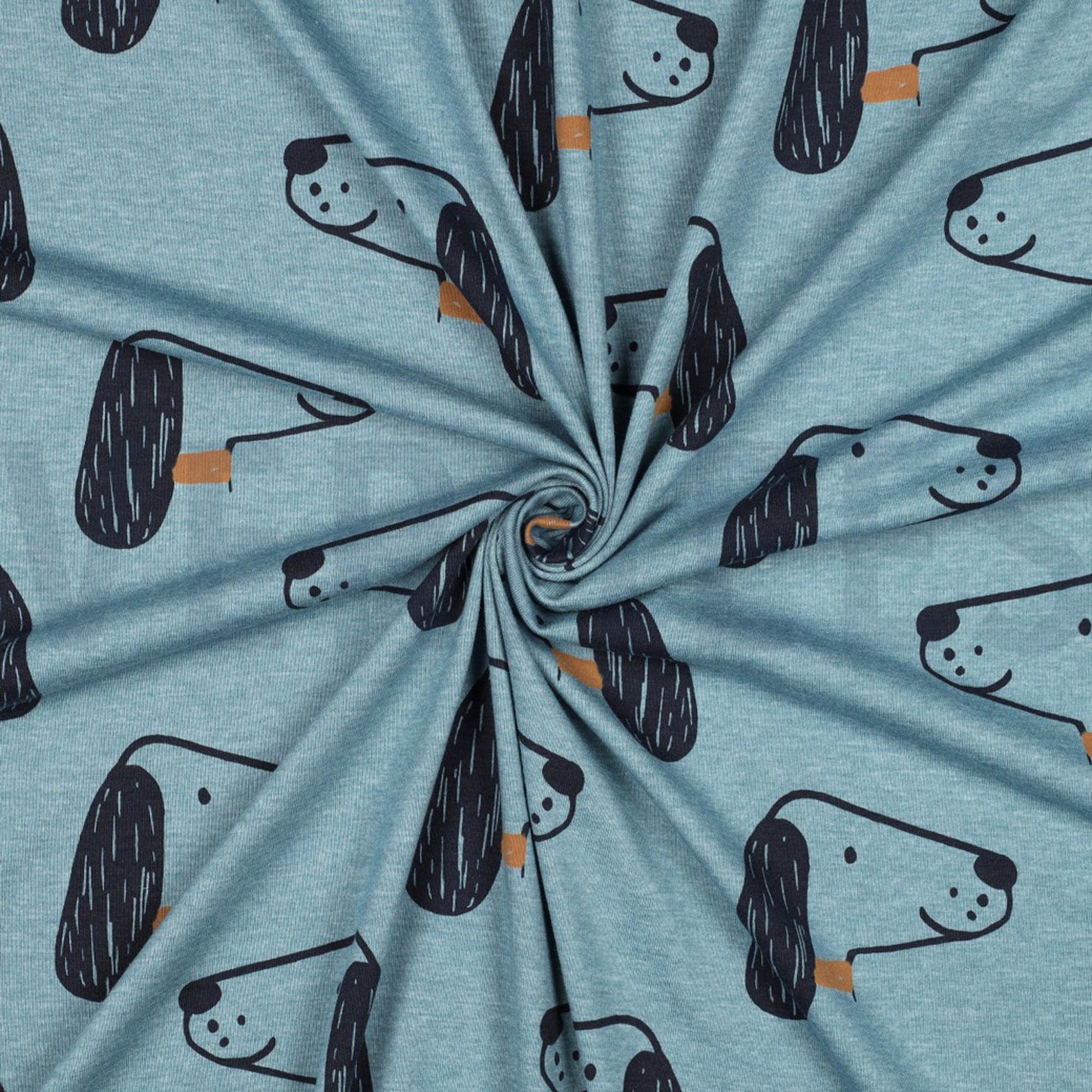 JERSEY MELANGE DOGS SMOKE BLUE (high resolution) #3