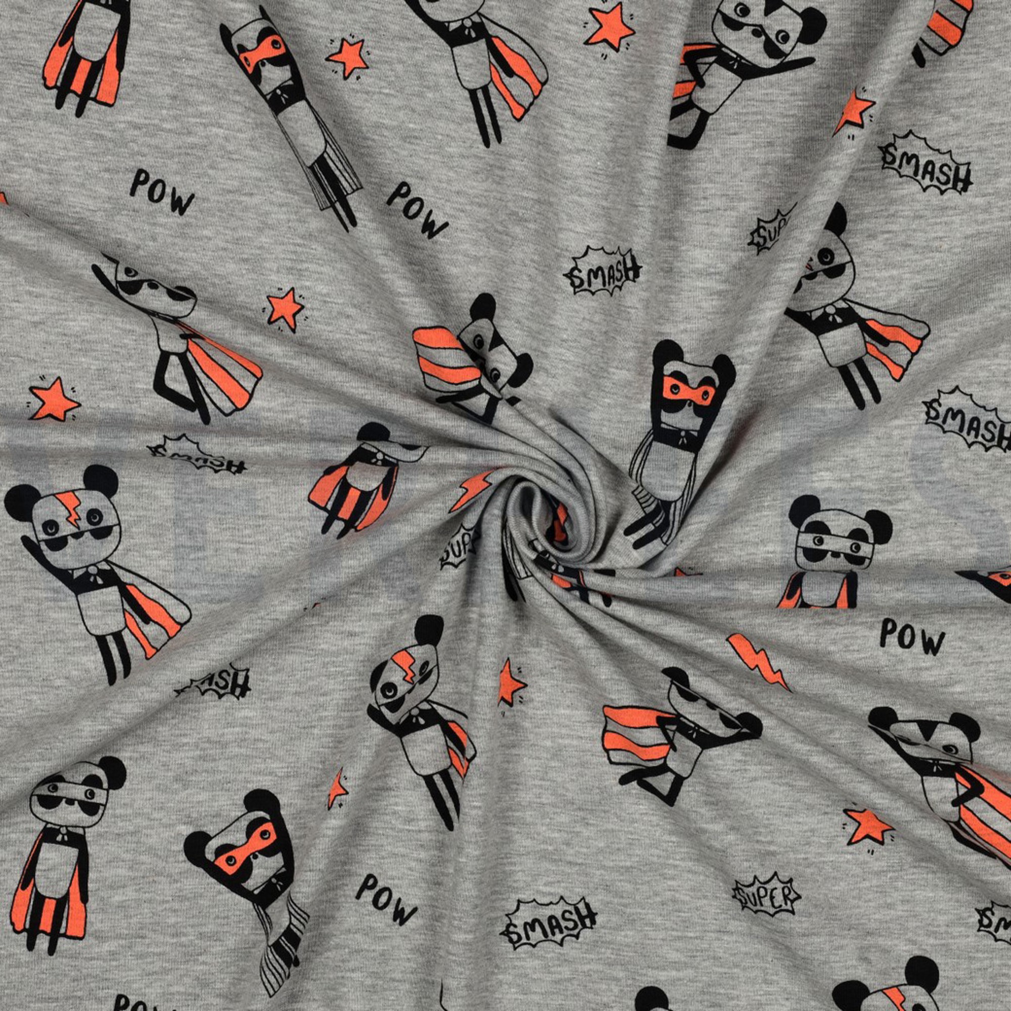 JERSEY MELANGE NEON SUPER HEROES LIGHT GREY (high resolution) #3