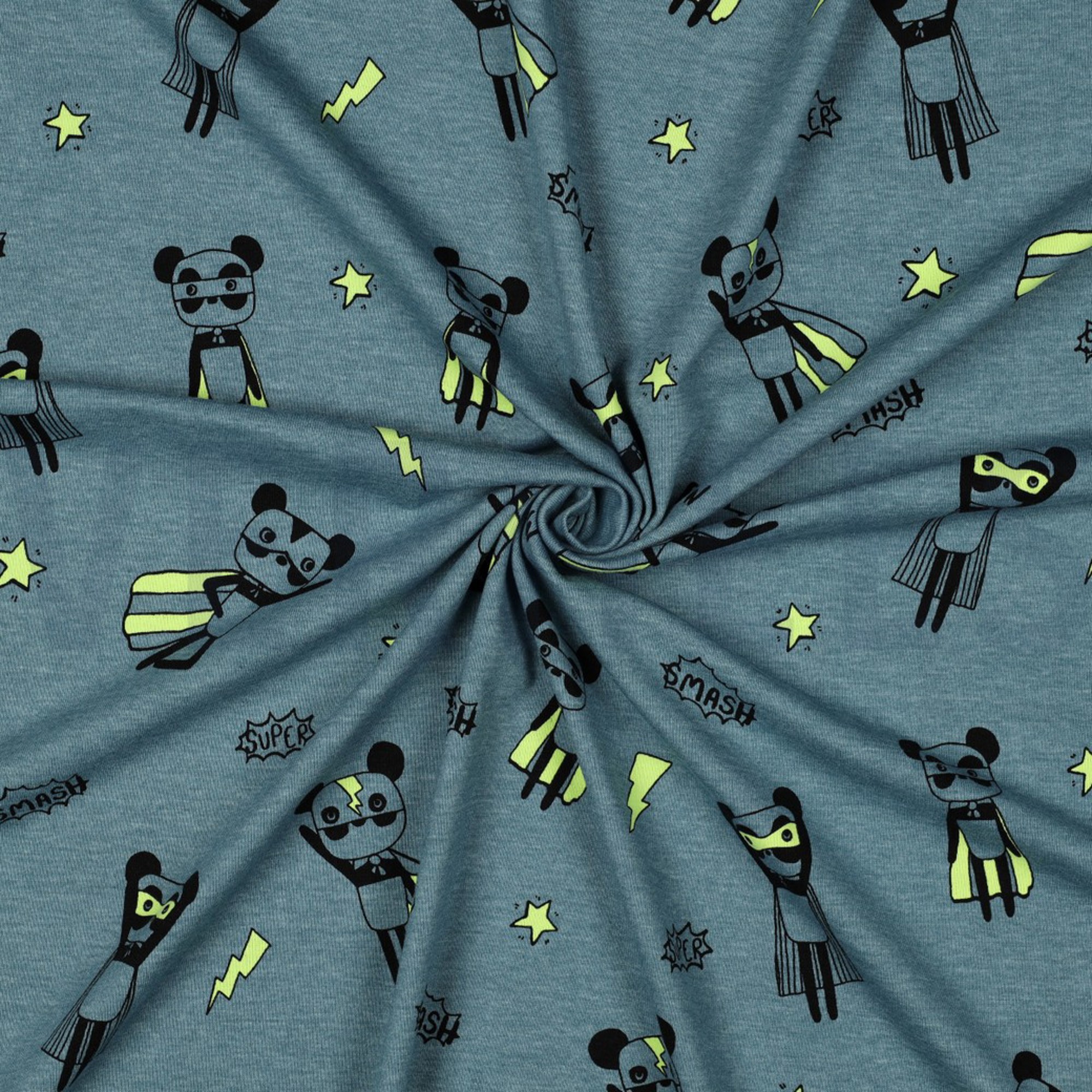 JERSEY MELANGE NEON SUPER HEROES SMOKE BLUE (high resolution) #3