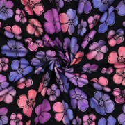 FRENCH TERRY DIGITAL FLOWERS NAVY (thumbnail) #3