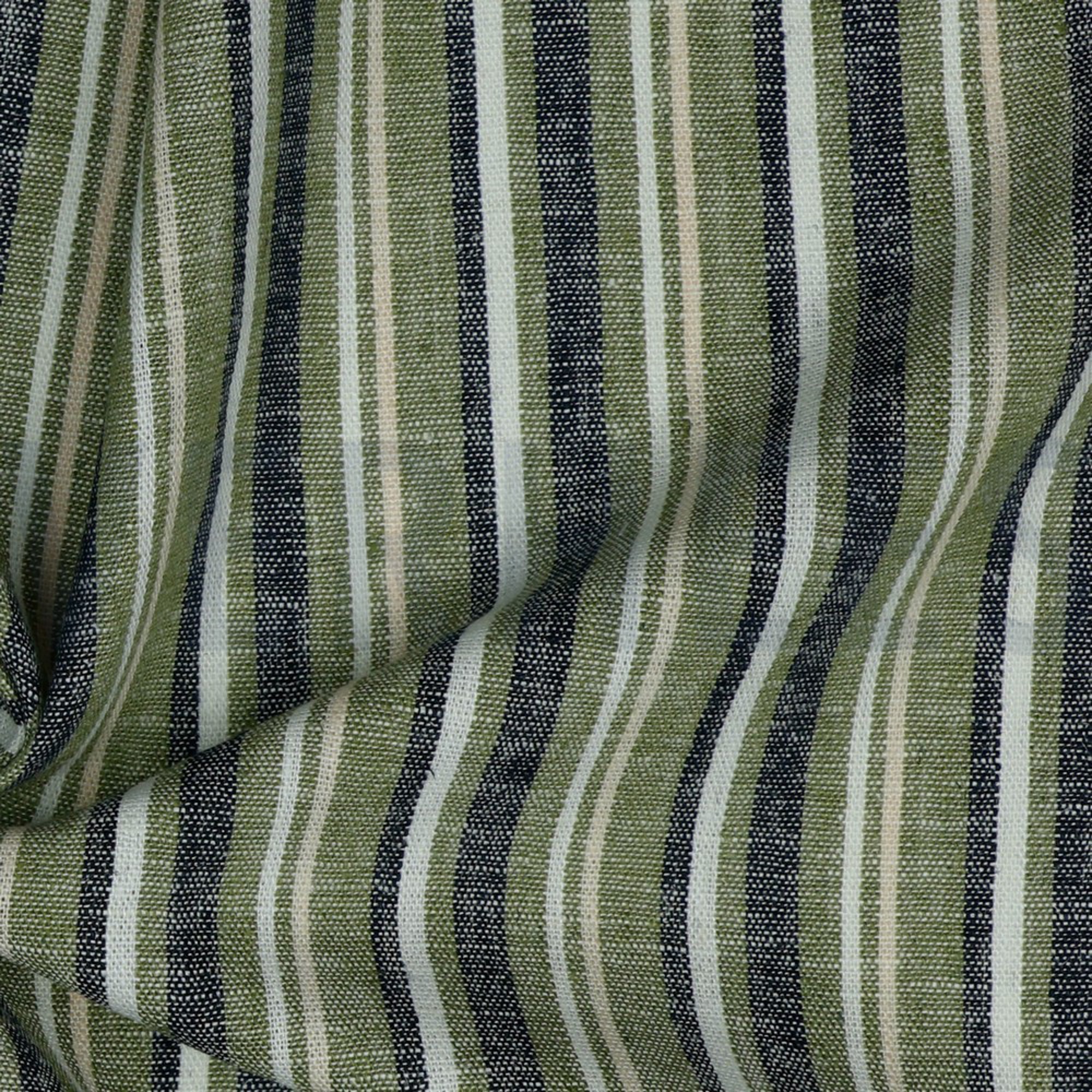 LINEN YARN DYED STRIPE RUST (high resolution) #3