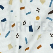 RIB JERSEY SPICKLES WHITE (thumbnail) #3