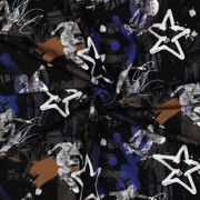 FRENCH TERRY DIGITAL GRAFFITI BLACK (thumbnail) #3