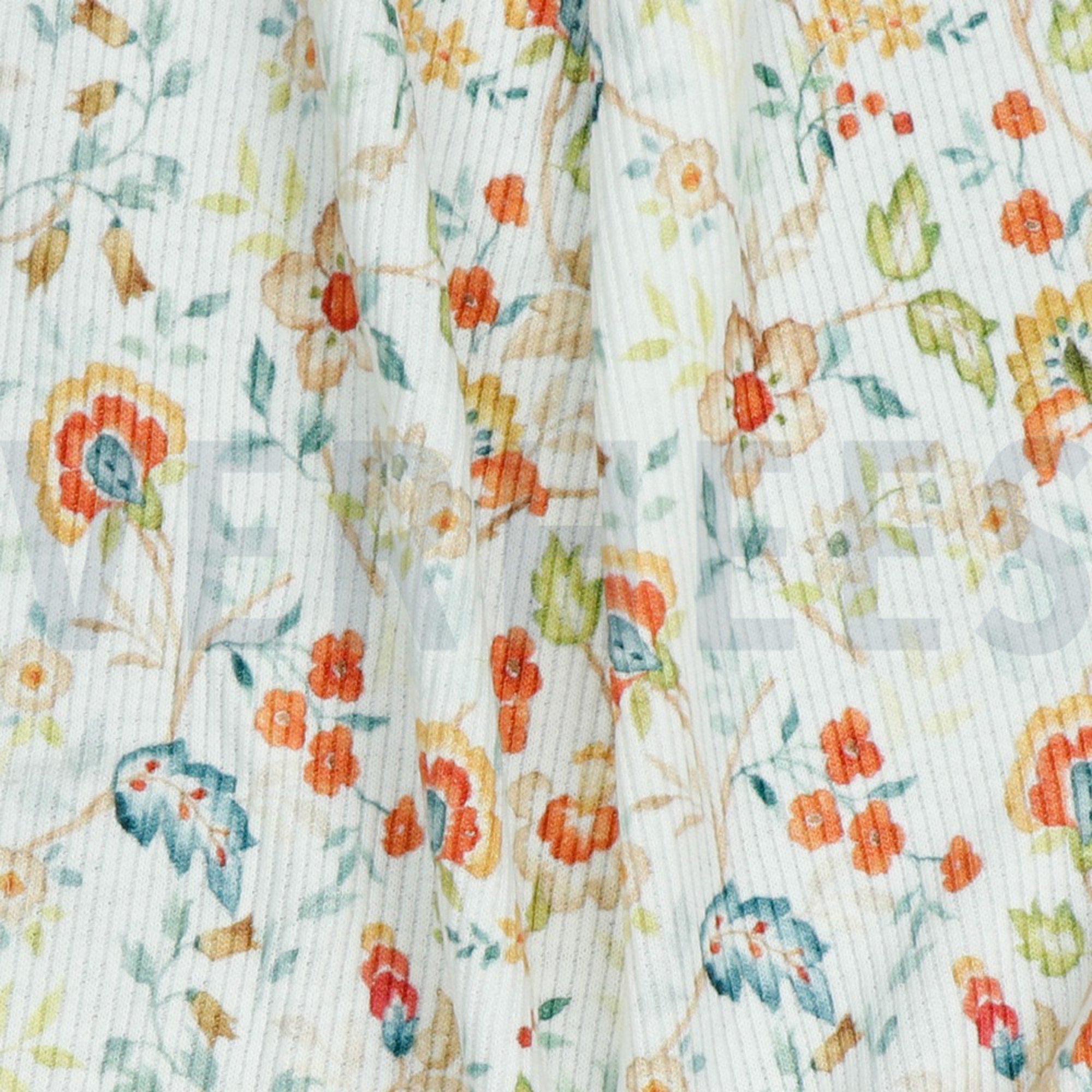 RIB JERSEY DIGITAL FLOWERS WHITE (high resolution) #3