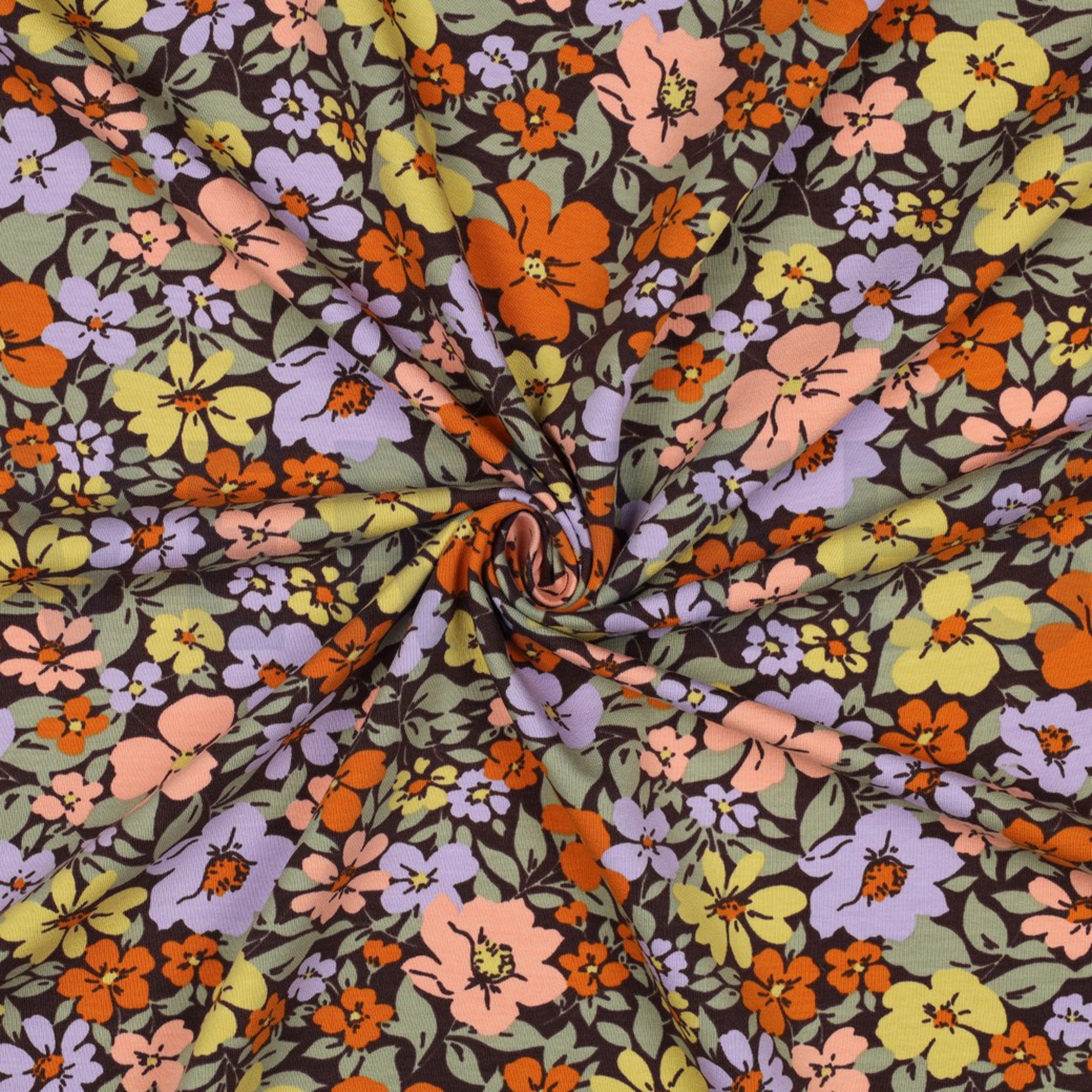 FRENCH TERRY FLOWERS PURPLE/ GREEN (high resolution) #3