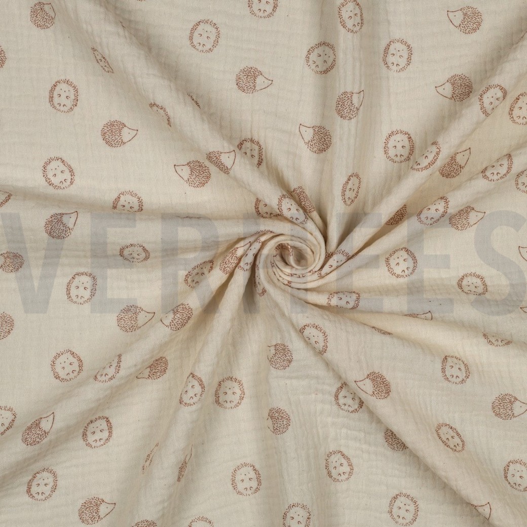 DOUBLE GAUZE HEDGEHOG NATURAL #3