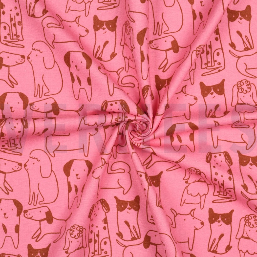 FLANNEL DOGS PINK #3