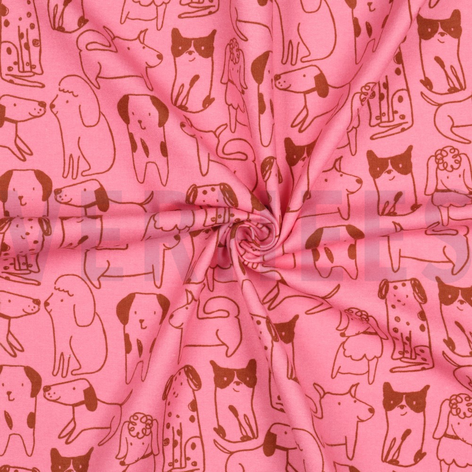 FLANNEL DOGS PINK (high resolution) #3