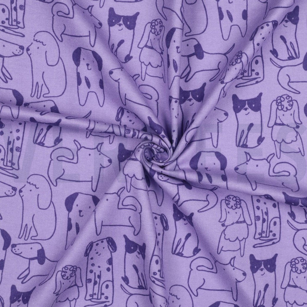 FLANNEL DOGS PURPLE #3