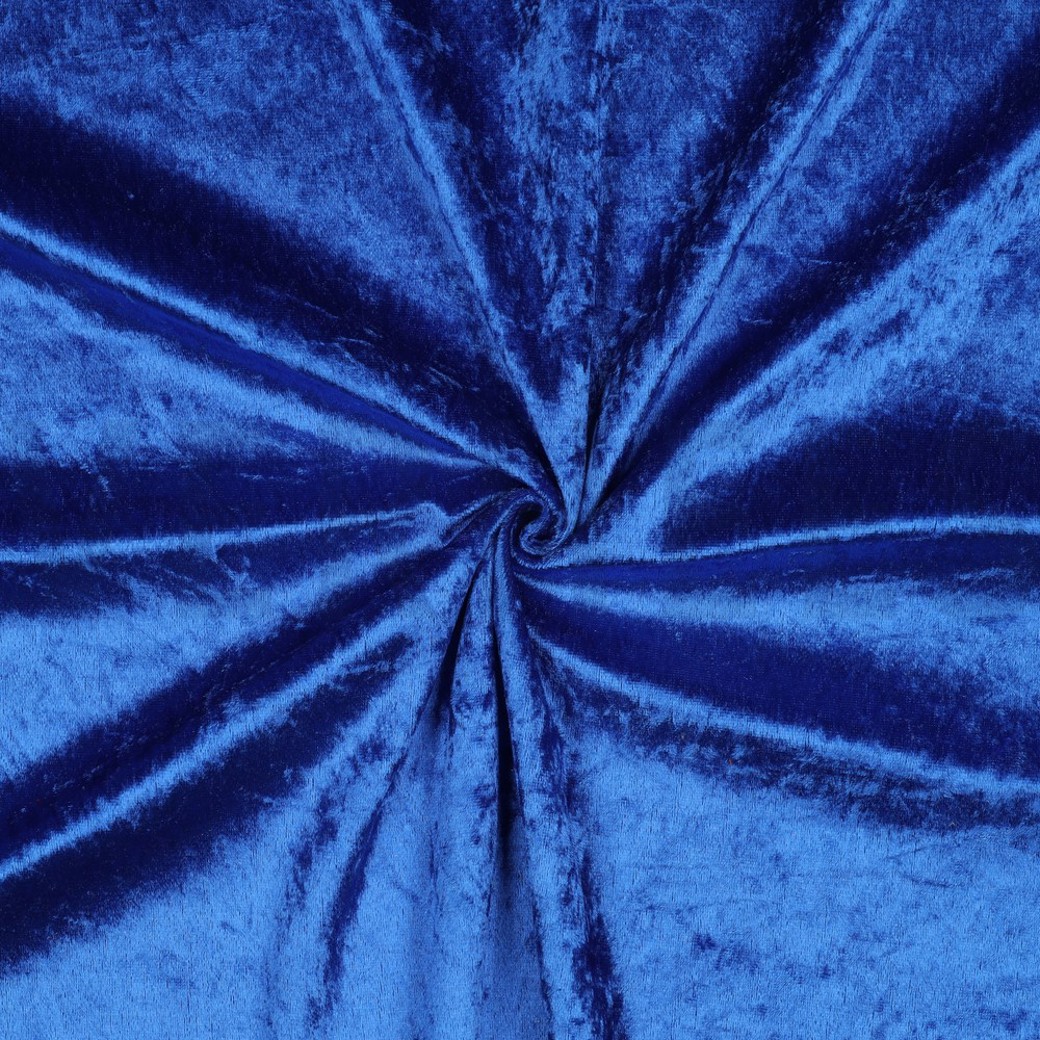 CRUSHED VELOURS COBALT #3